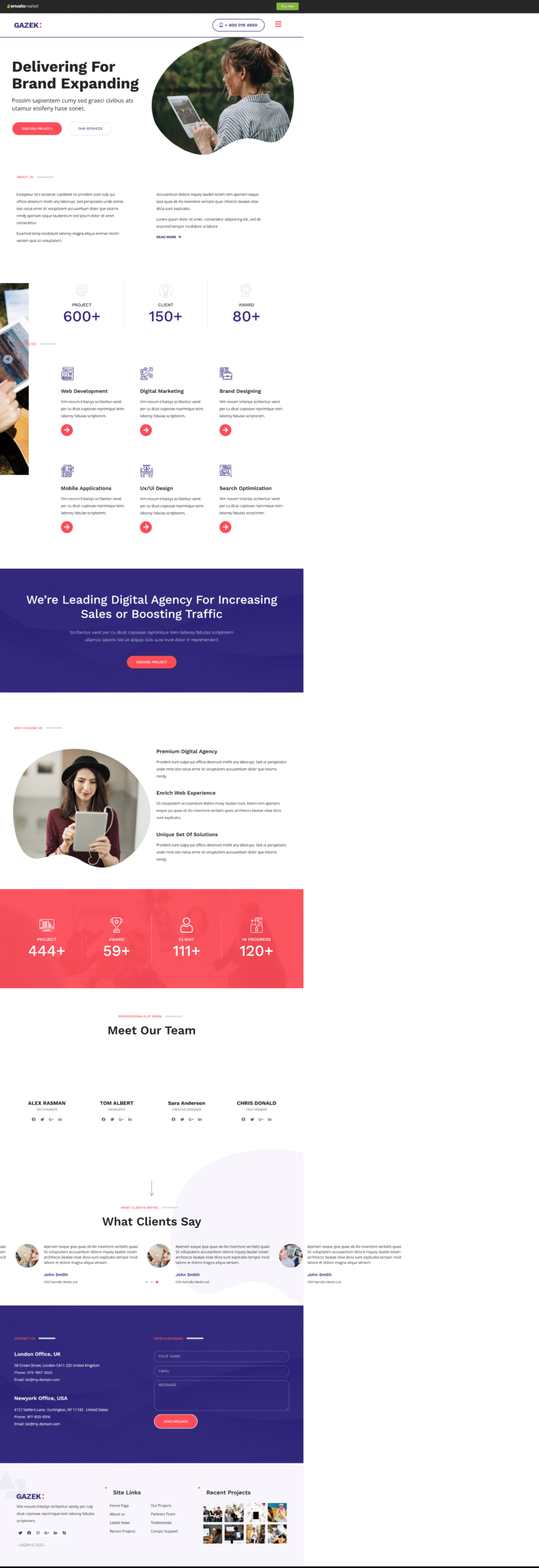 Gazek Agency Portfolio preview