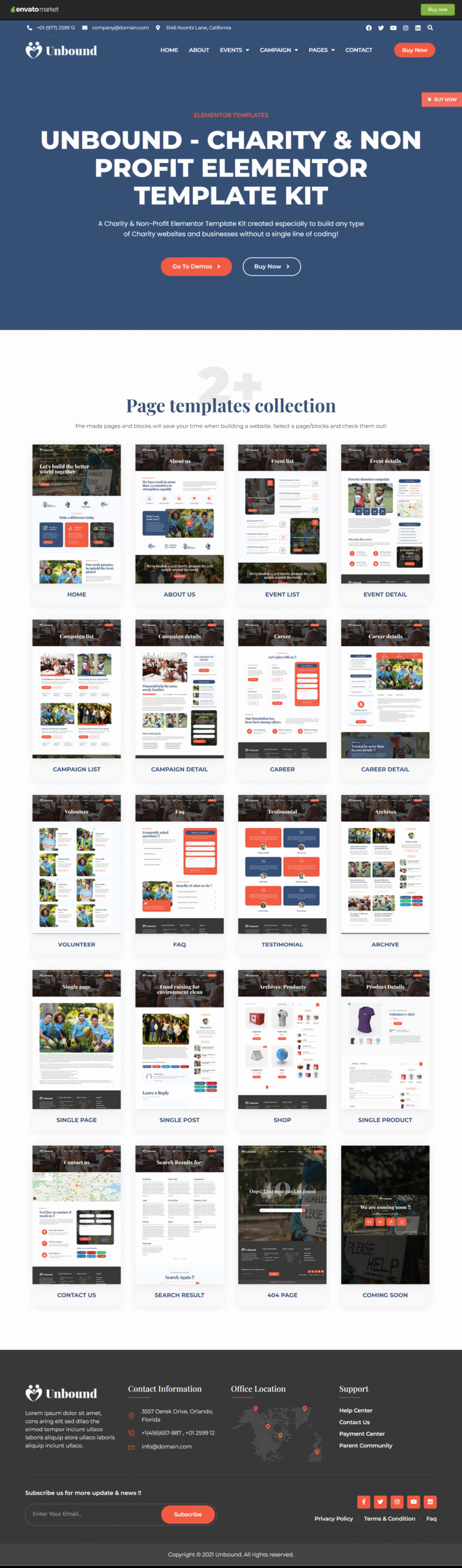 Unbound Charity Nonprofit preview