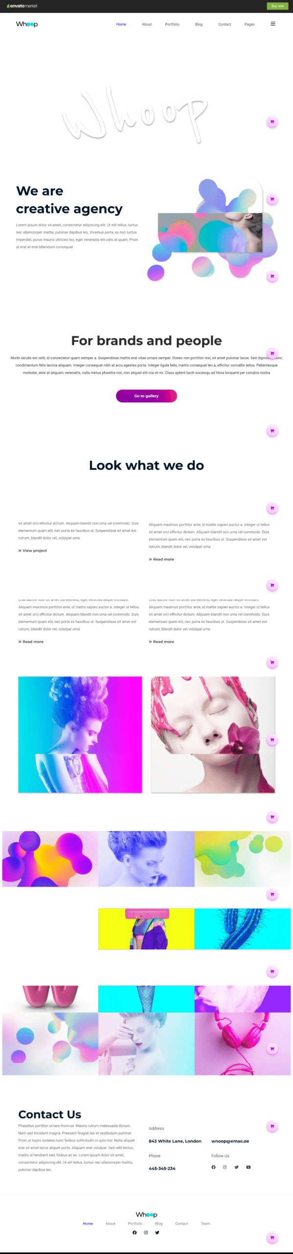 Whoop Creative Agency preview